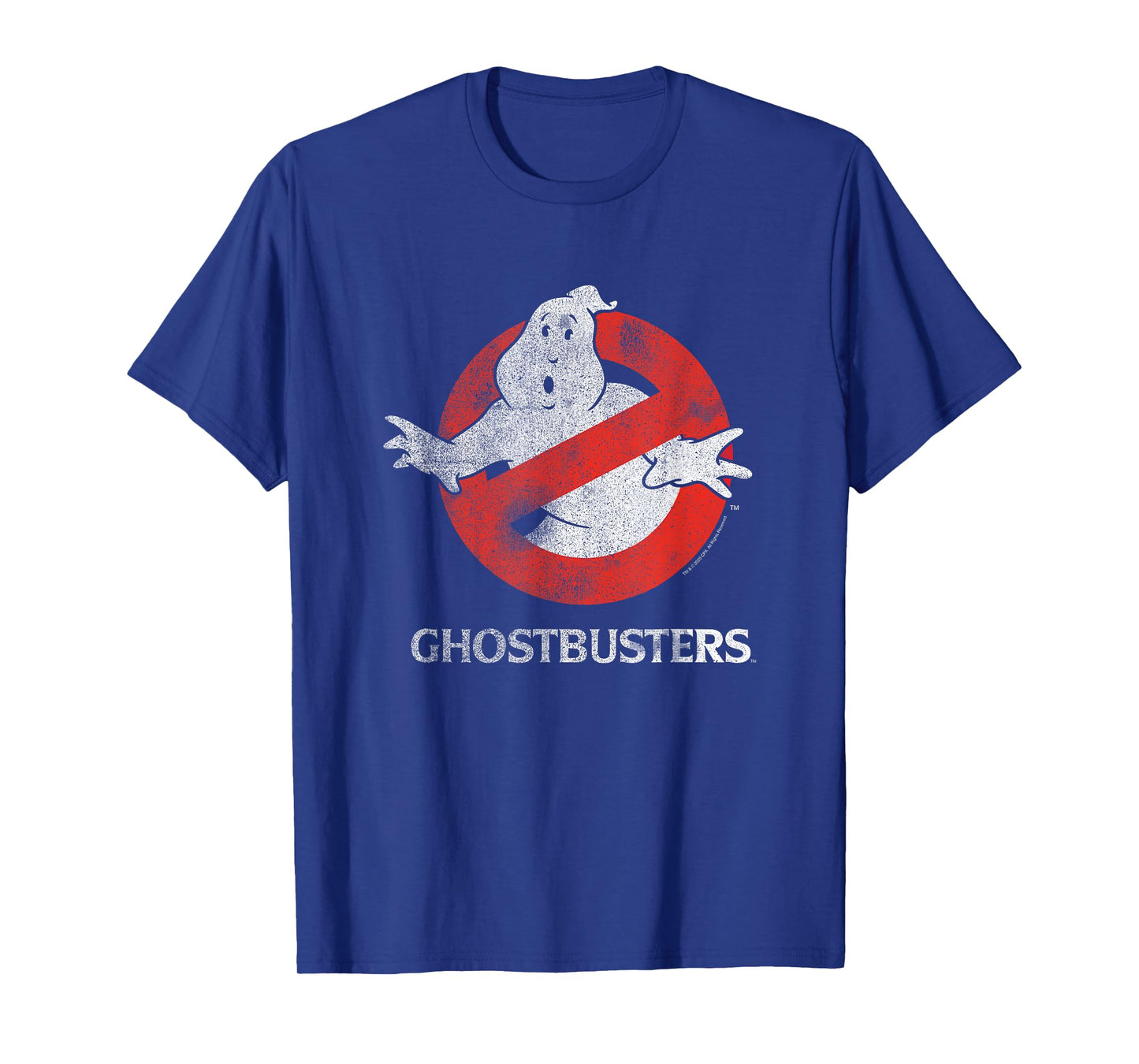 Ghostbusters Vintage Distressed Ghost Logo Retro Movie T-Shirt