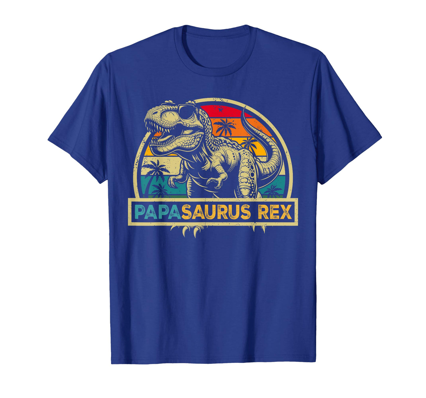 Papasaurus Rex TRex Dinosaur Papa Saurus Rex Family Matching T-Shirt