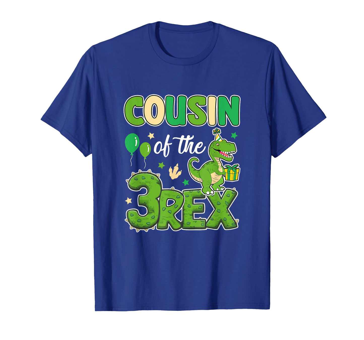 Cousin Of The Three Rex Birthday Dinosaur Family Matching T-Shirt
