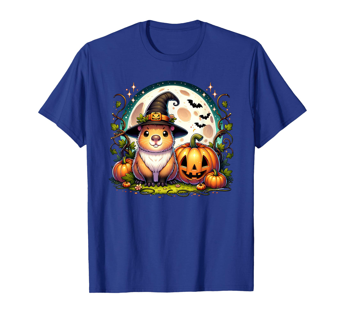 Halloween Capybara Witch T-Shirt