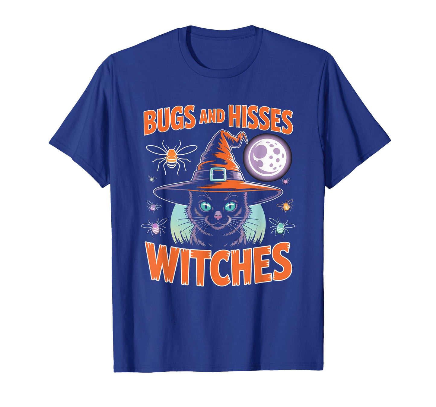 Gothic Cat Magic Moon Halloween Witch Apparel T-Shirt