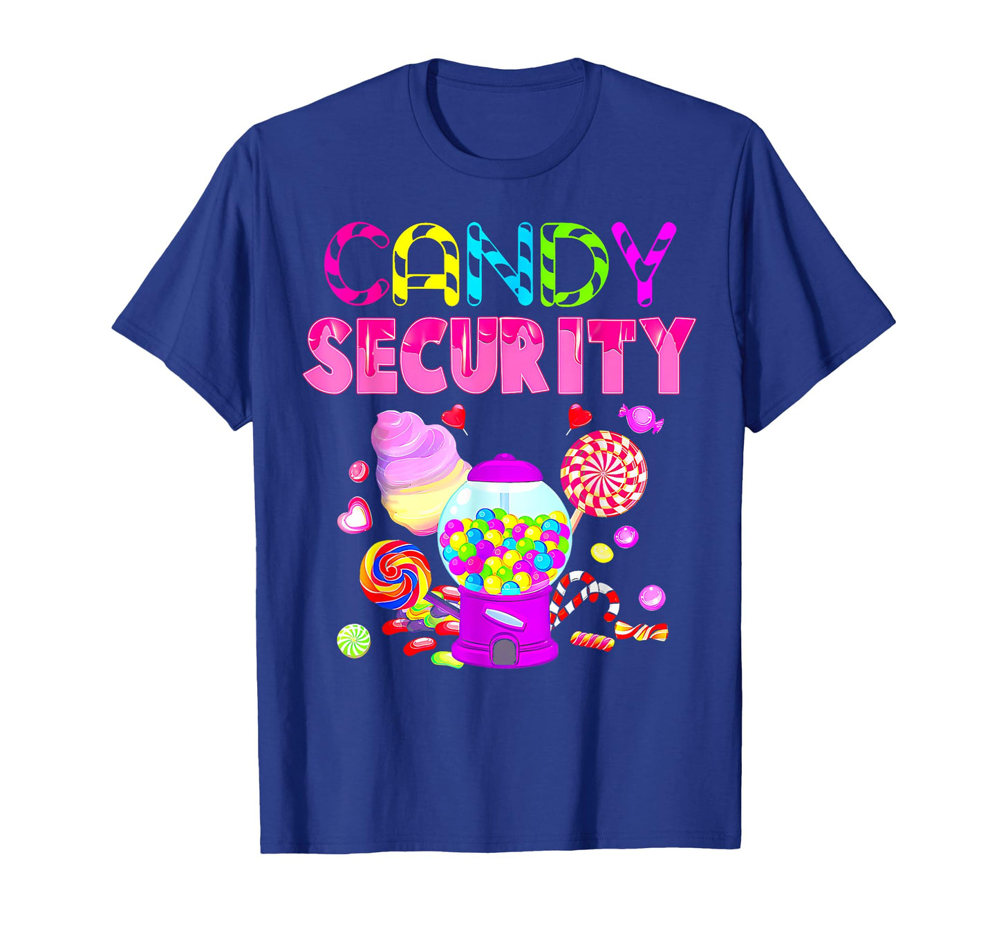 Candy Land Costume Women Candy Crew Funny Candy Security T-Shirt
