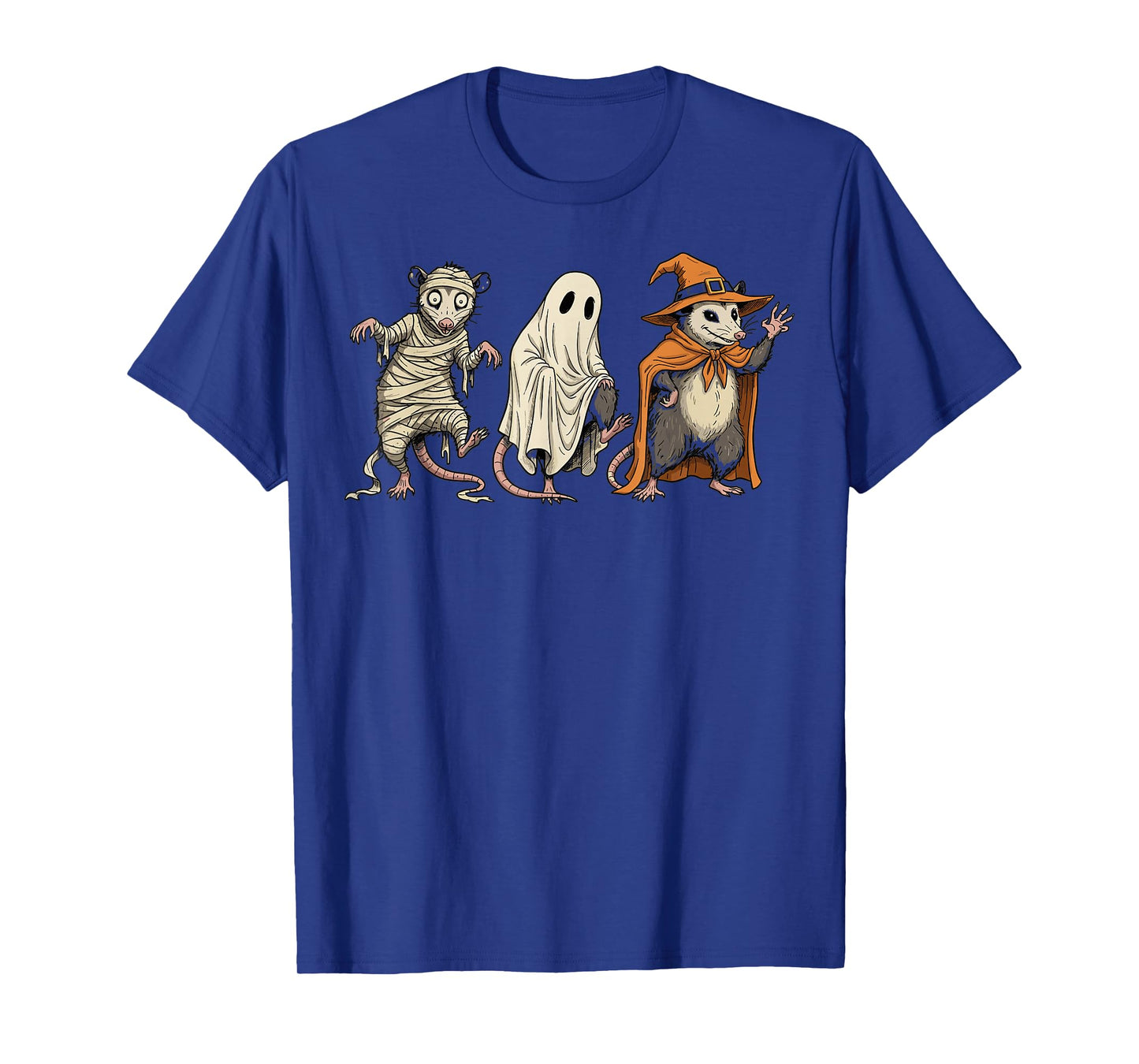 Halloween Possum Mummy Ghost Witch Costume Funny T-Shirt