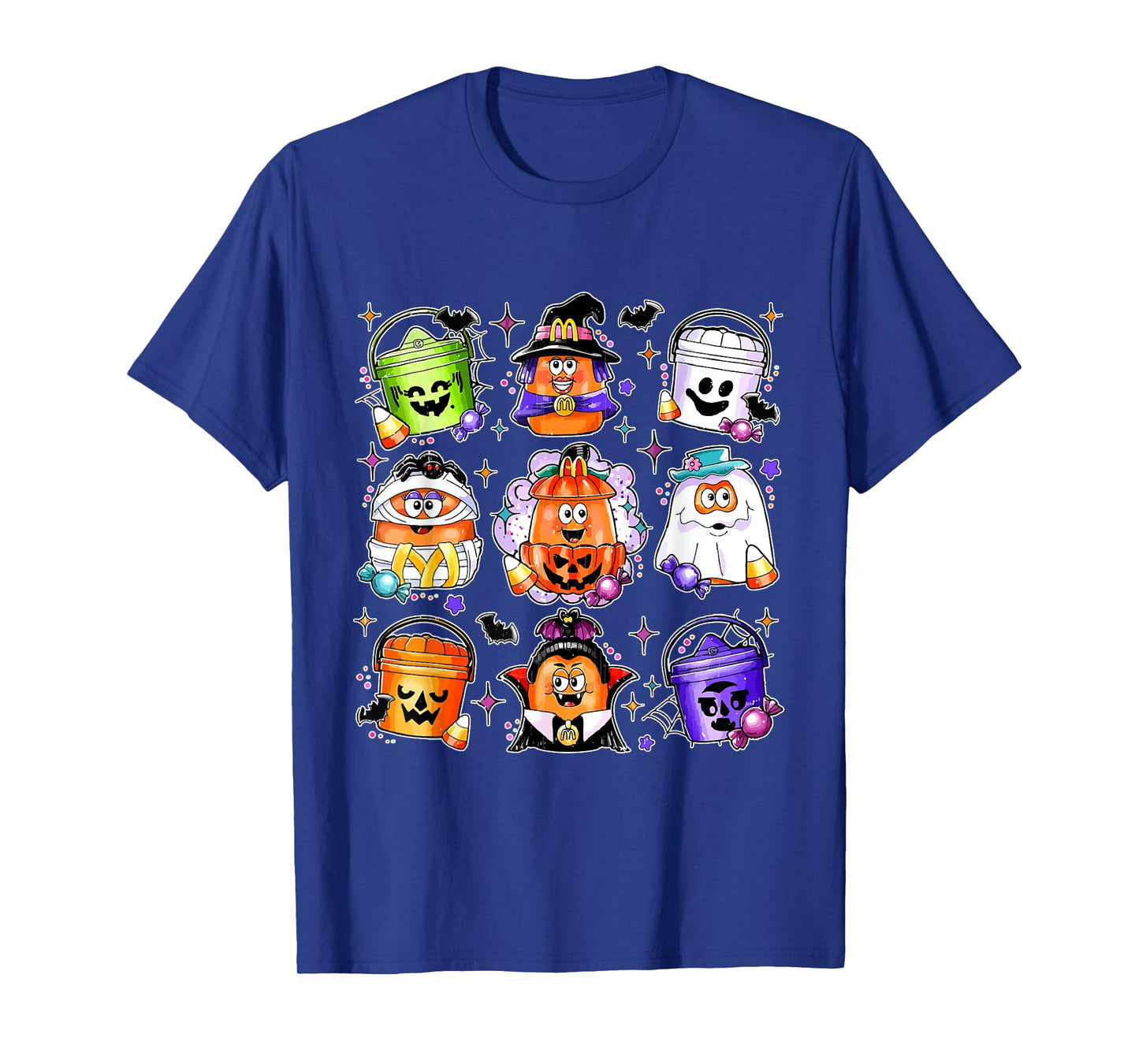 Vintage Funny Halloween Pumpkin Spooky Nuggets Chicken Cute T-Shirt