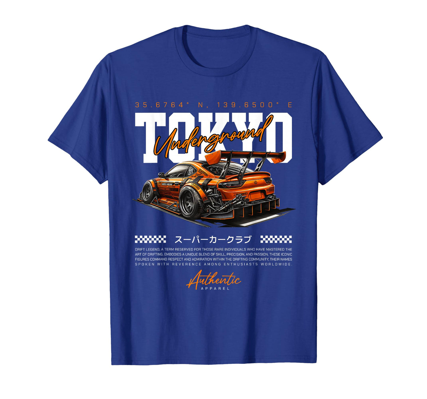 Cool Retro Vintage Japanese JDM Tokyo Japan Drift Race Car T-Shirt