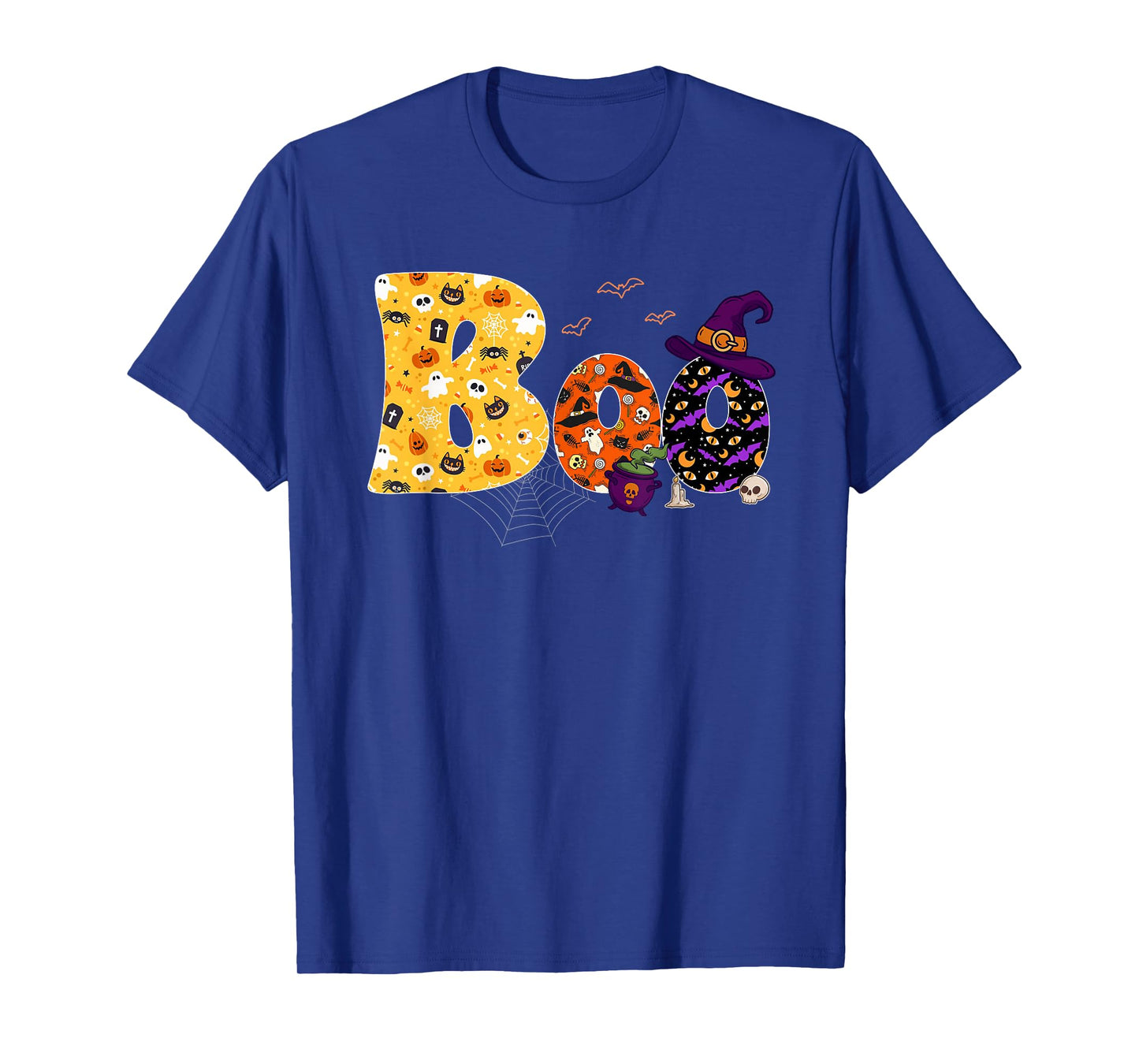 Boo with Spiders and Witch Hat Halloween Costume T-Shirt