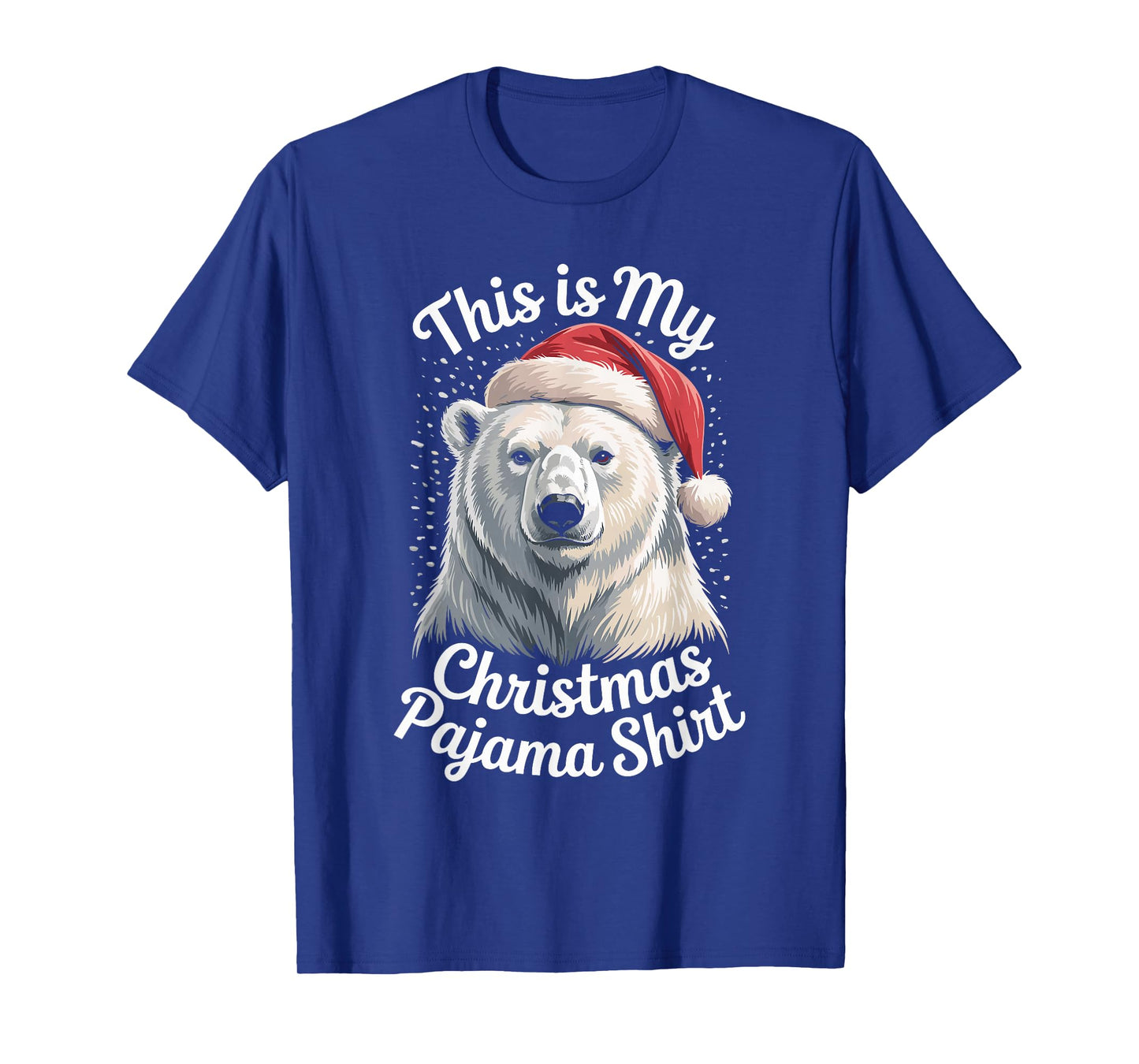 Cute Polar Bear Santa Hat Christmas Xmas T-Shirt