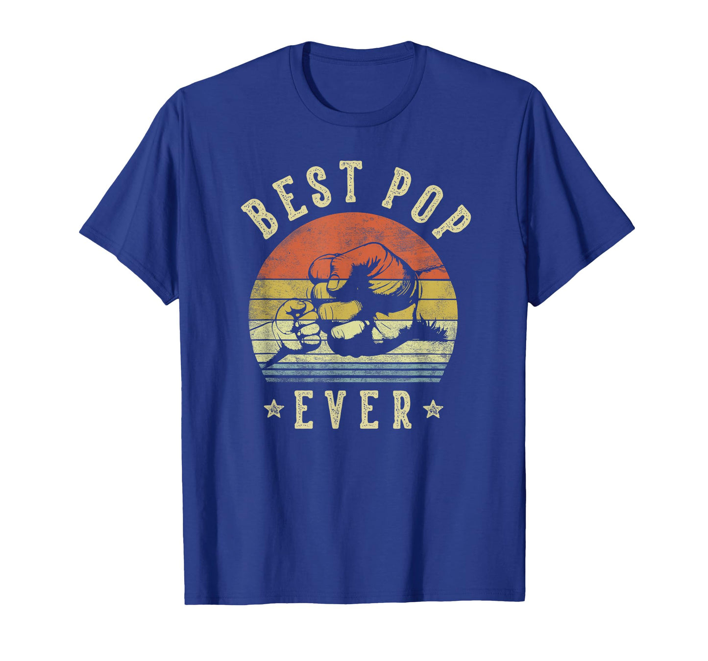 Best Pop Ever - Retro Fist Bump Vintage Design Pop T-Shirt