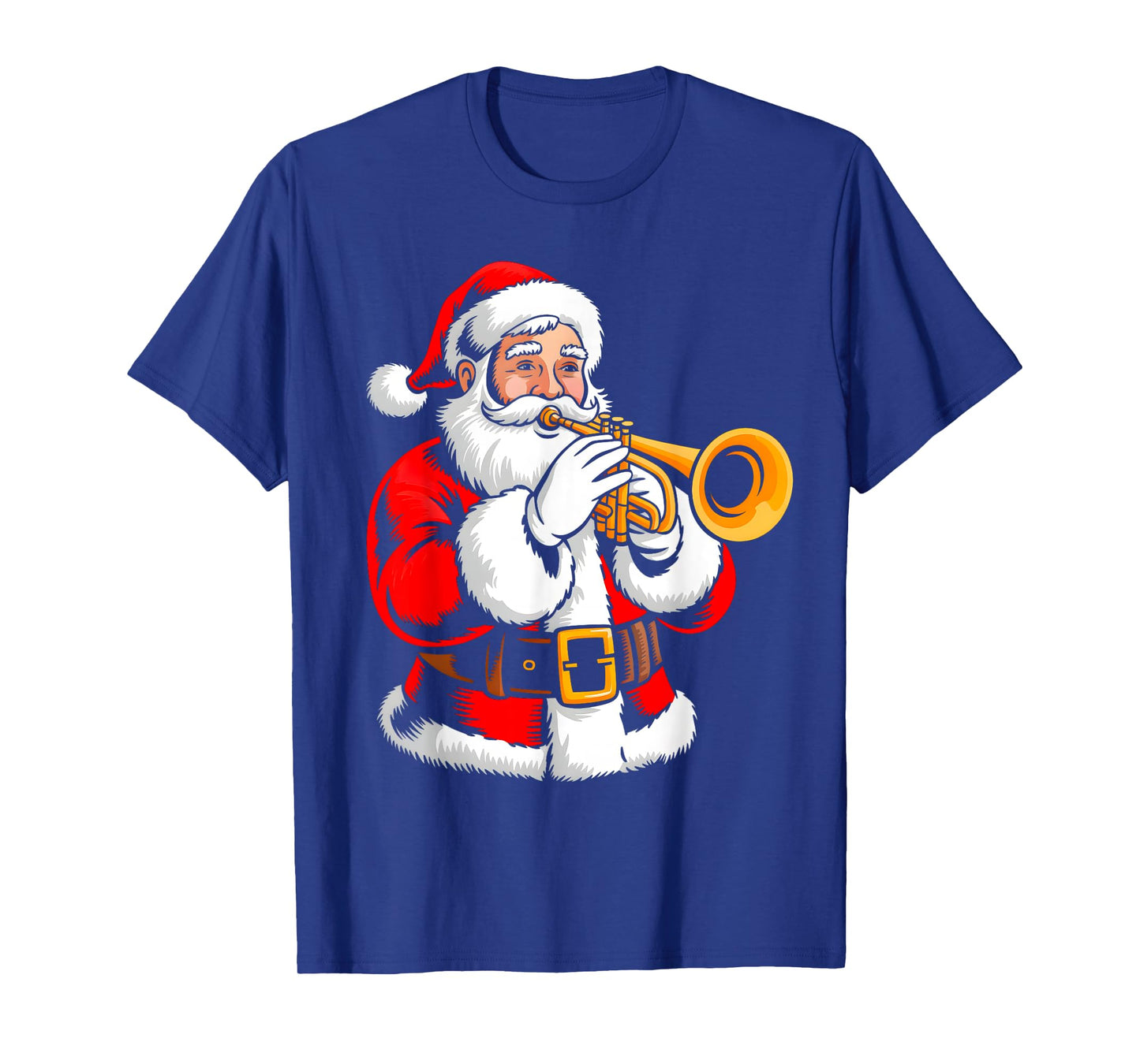 Santa Playing Tumpet Xmas Vibes Funny Christmas Pajama T-Shirt