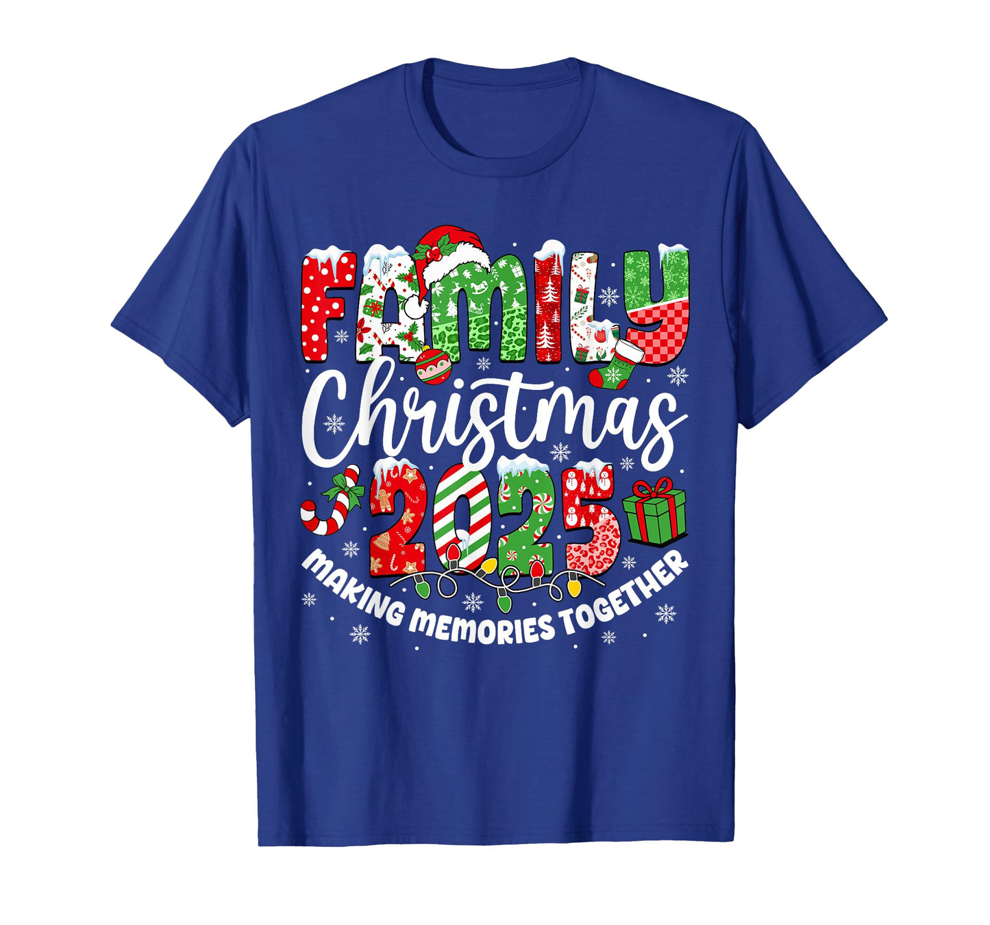 Family Christmas 2025 Matching Outfit Xmas Squad Santa Group T-Shirt