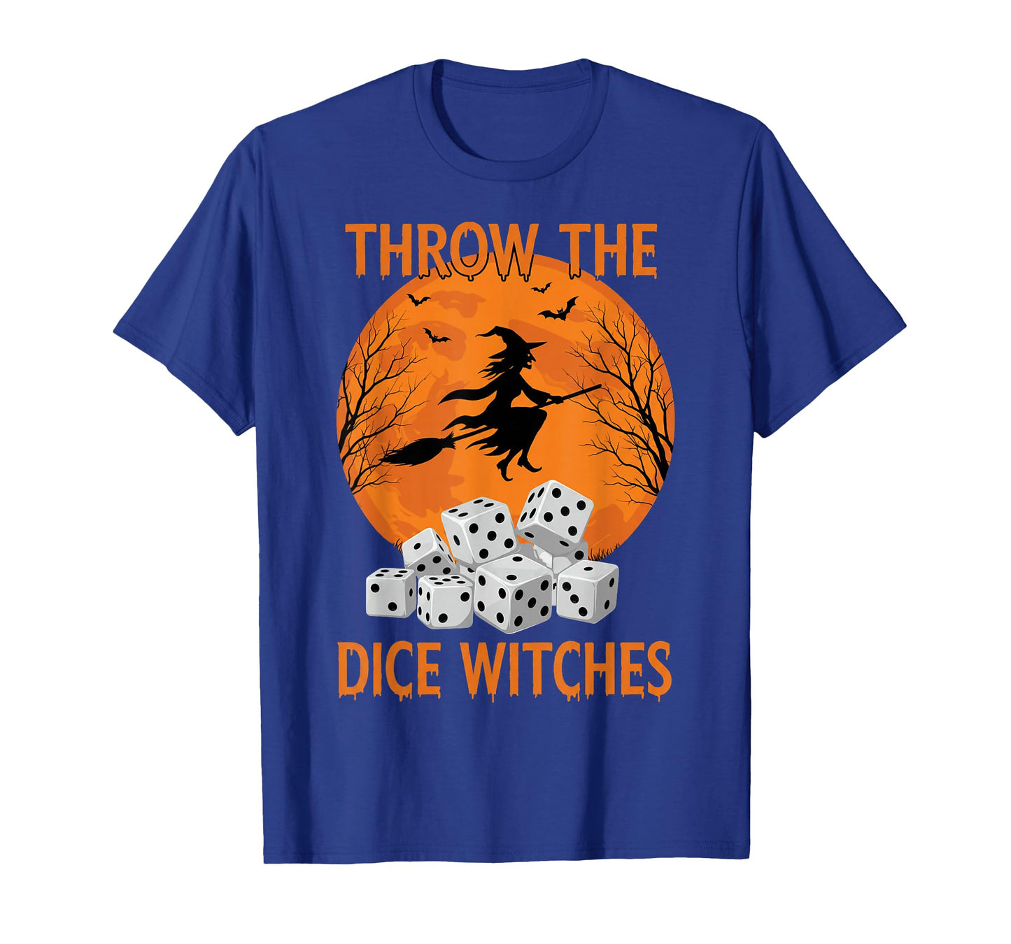Bunco Halloween Throw The Dice Witches Bunco Game for Women T-Shirt