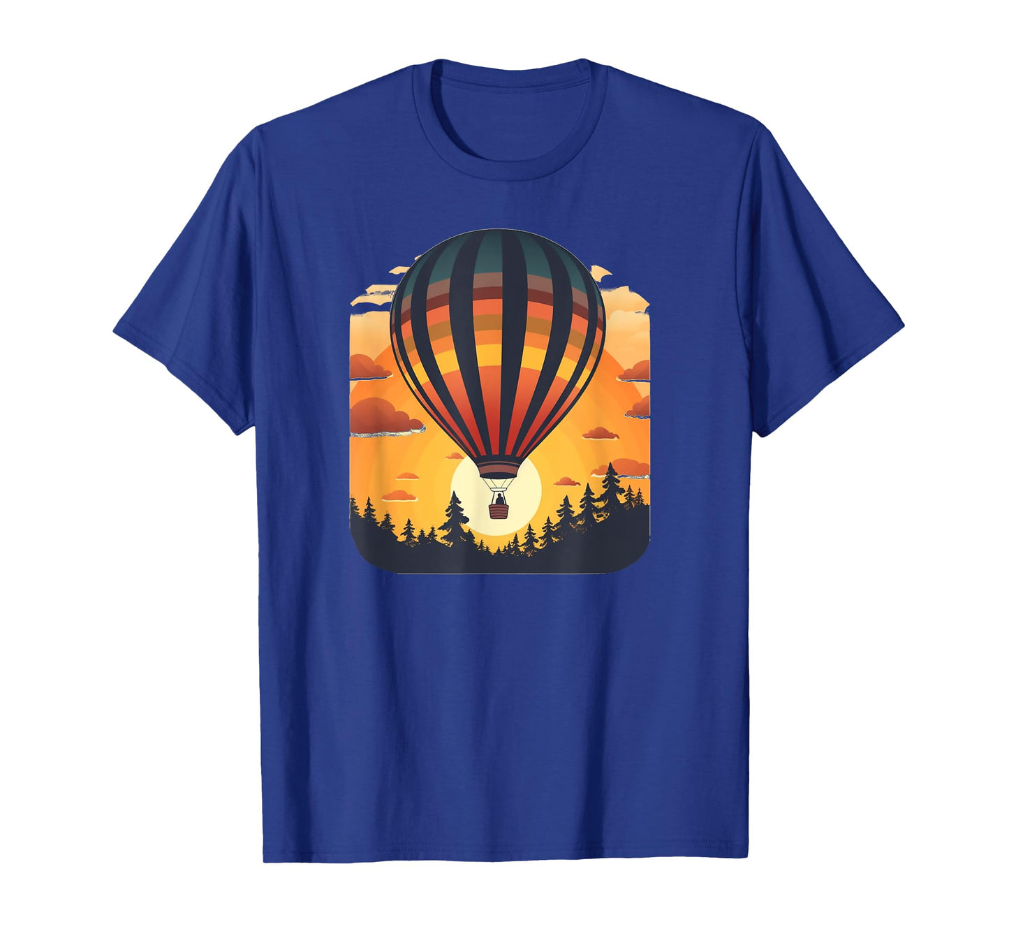 Wilderness Adventures with Sunset and hot Air Balloon T-Shirt