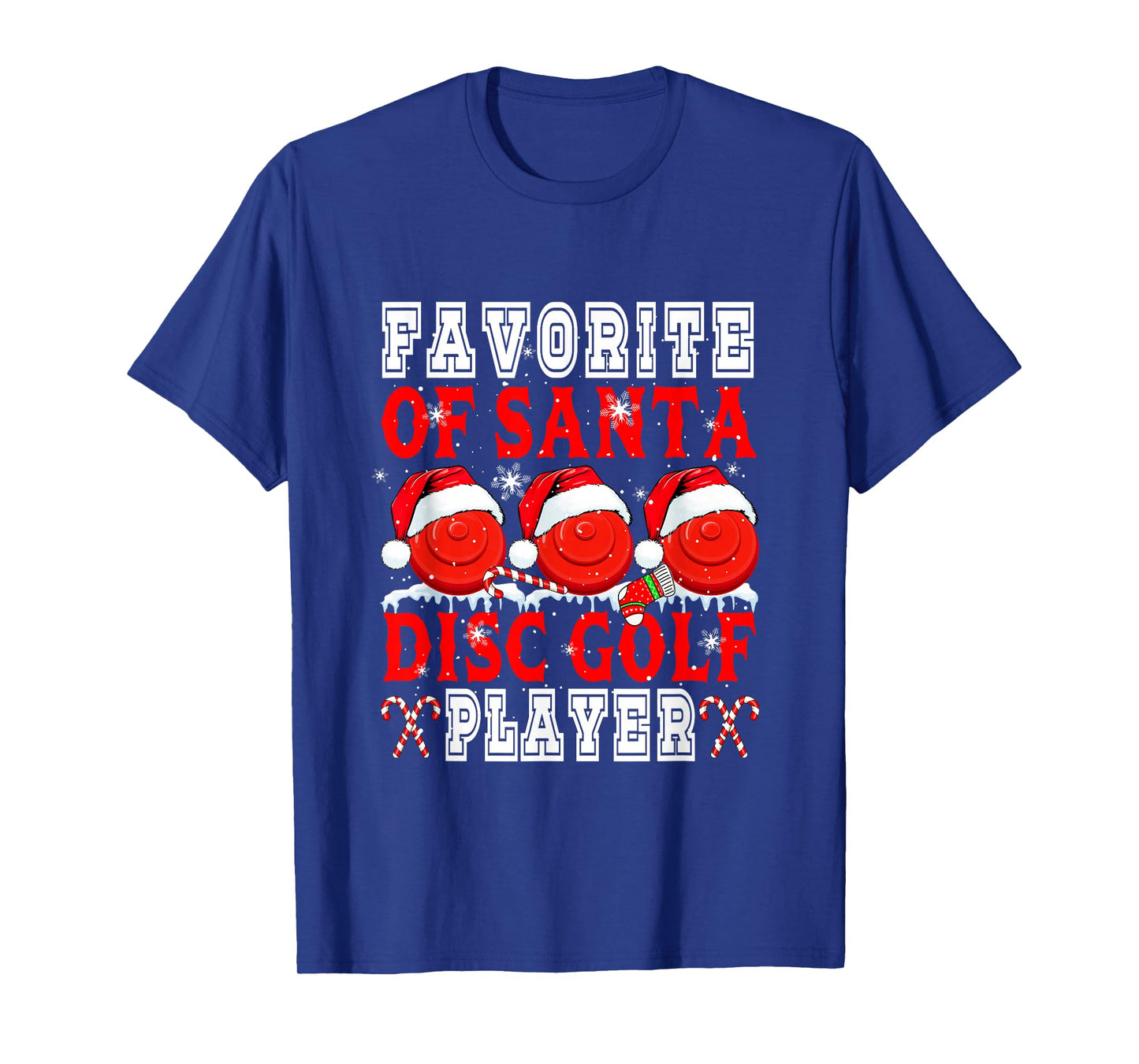 Favorite of Xmas Santa Funny Disc Golf Player Matching Team T-Shirt