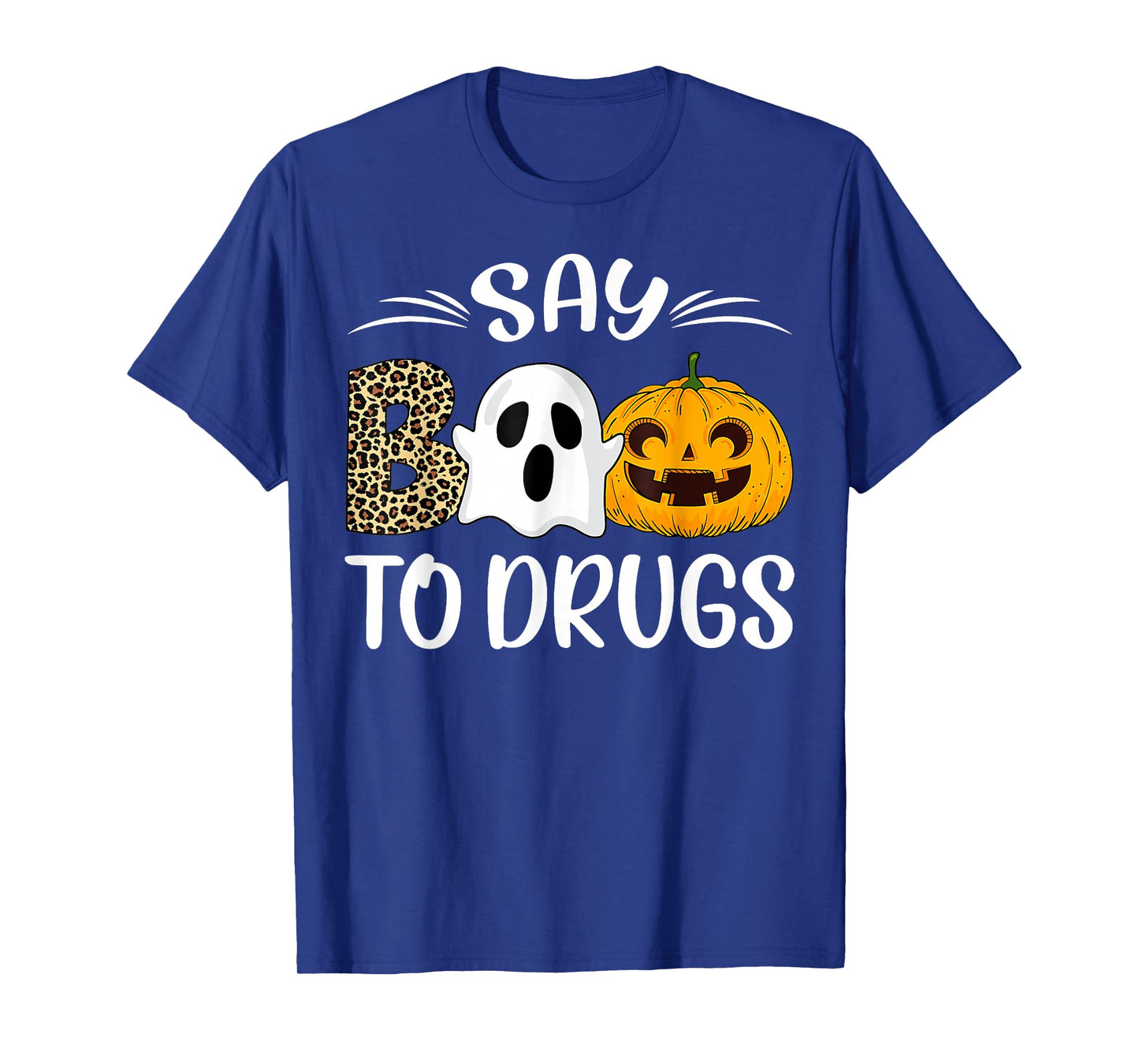 Say Boo To Drugs Red Ribbon Week Awareness Funny Halloween T-Shirt