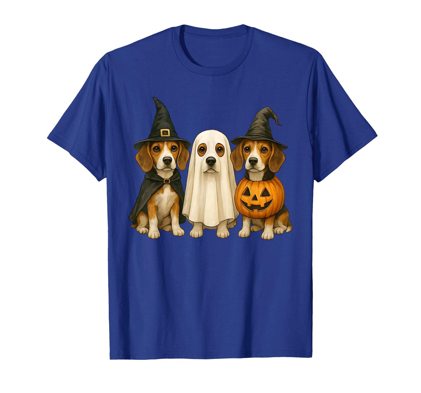 Beagle Halloween Dog Witch Ghost Pumpkin T-Shirt
