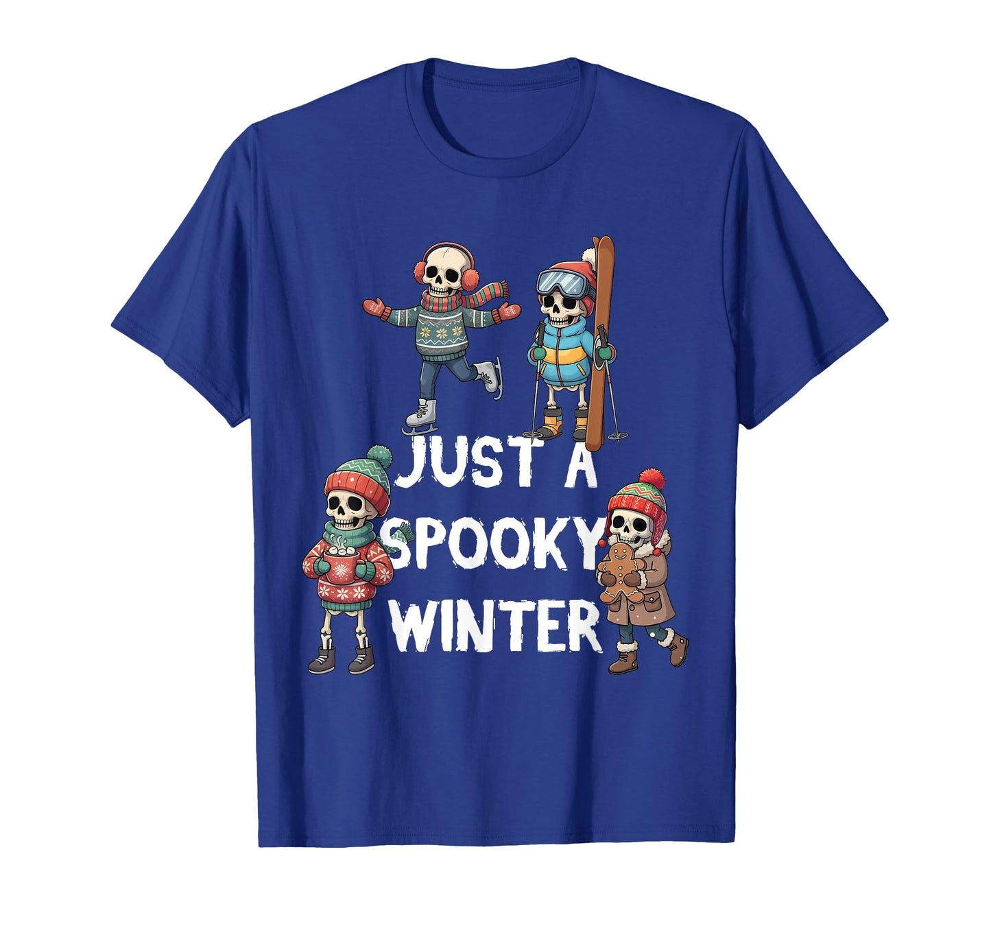 Just A Spooky Winter Halloween Scary Christmas Winterween T-Shirt