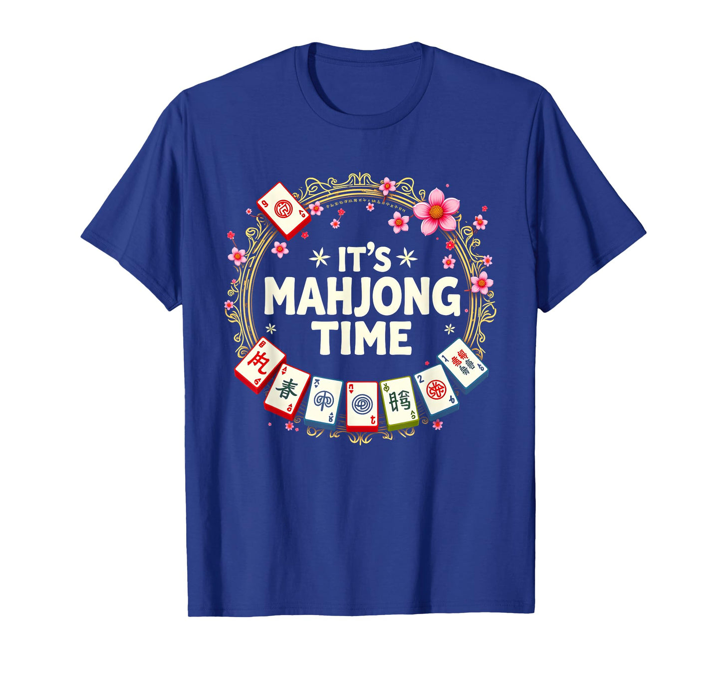 Womens Playing Mahjong With The Girls Tile Game T-Shirt