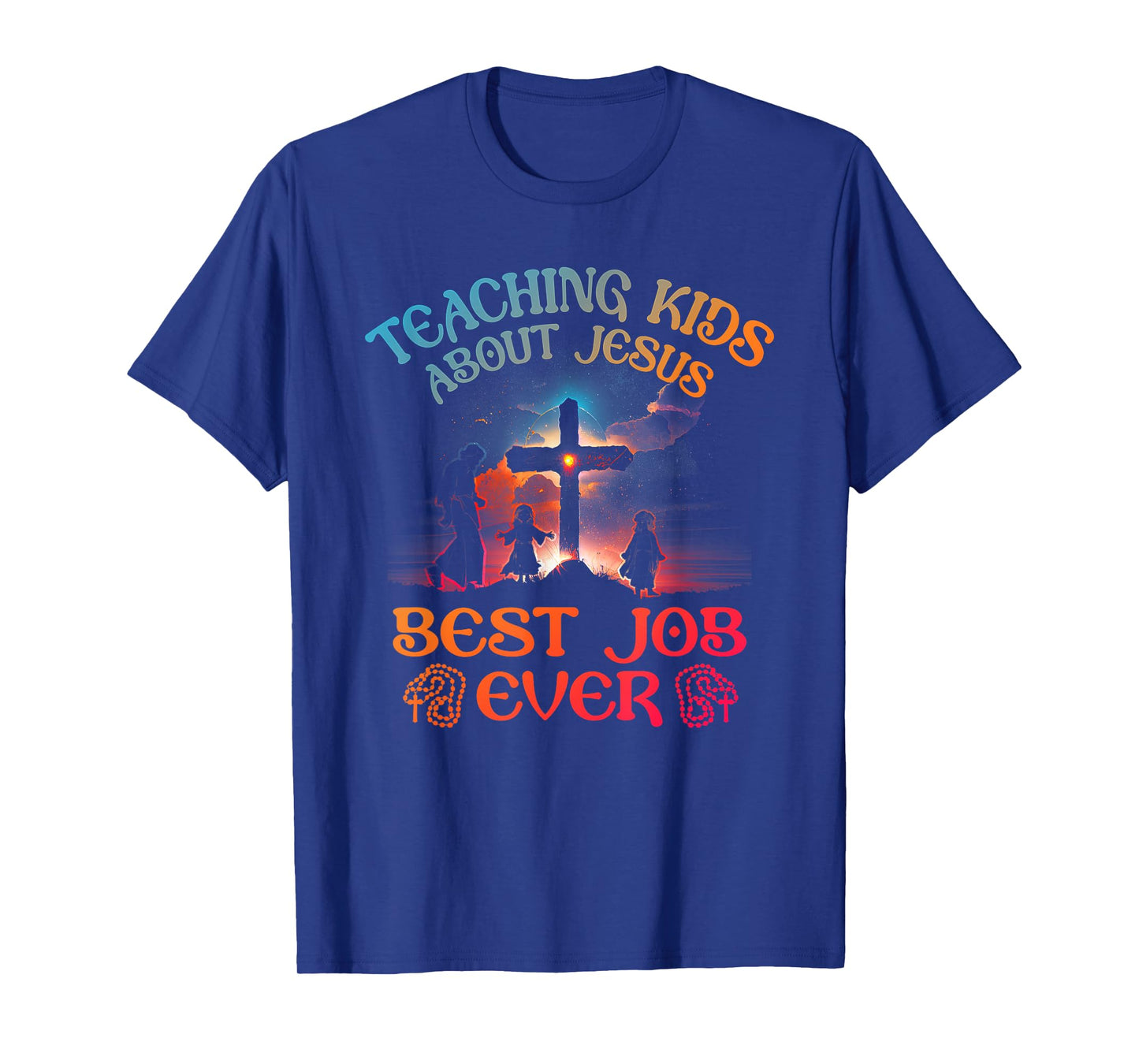 Retro Teaching Kids About Jesus is the Best Job Ever Teacher T-Shirt