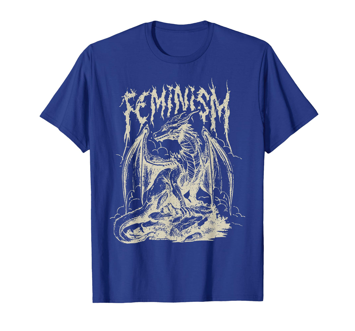 Vintage Feminism Dragon Fantasy T-Shirt