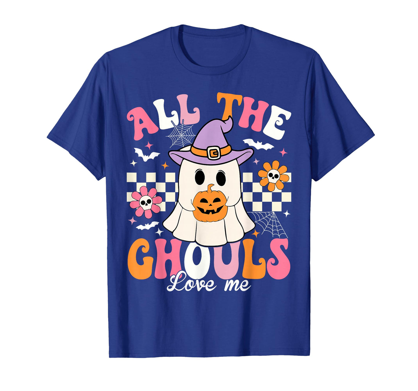 All The Ghouls Love Me Halloween Ghost Spooky Halloween Kids T-Shirt