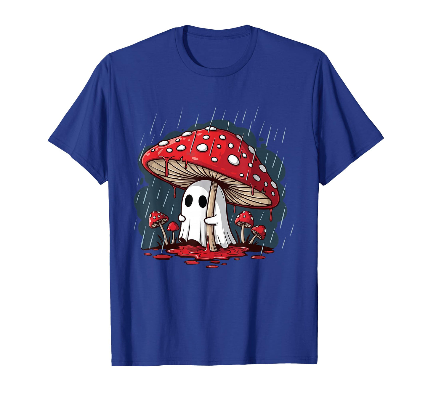 Fly Agaric Ghost - Spooky Halloween Ghost Mushroom T-Shirt
