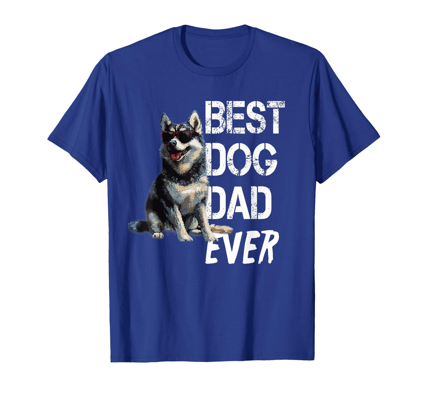 Mens Husky Dog Lover Vintage Best Husky Dad Father's Day T-Shirt