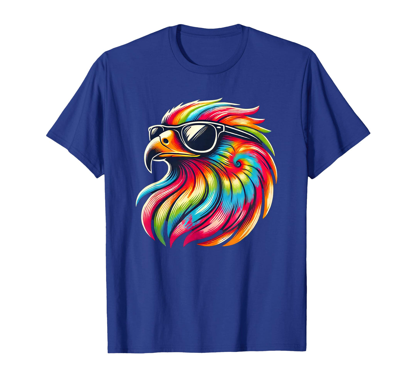 Tie Dye Art Sunglasses Hawk Hawks T-Shirt
