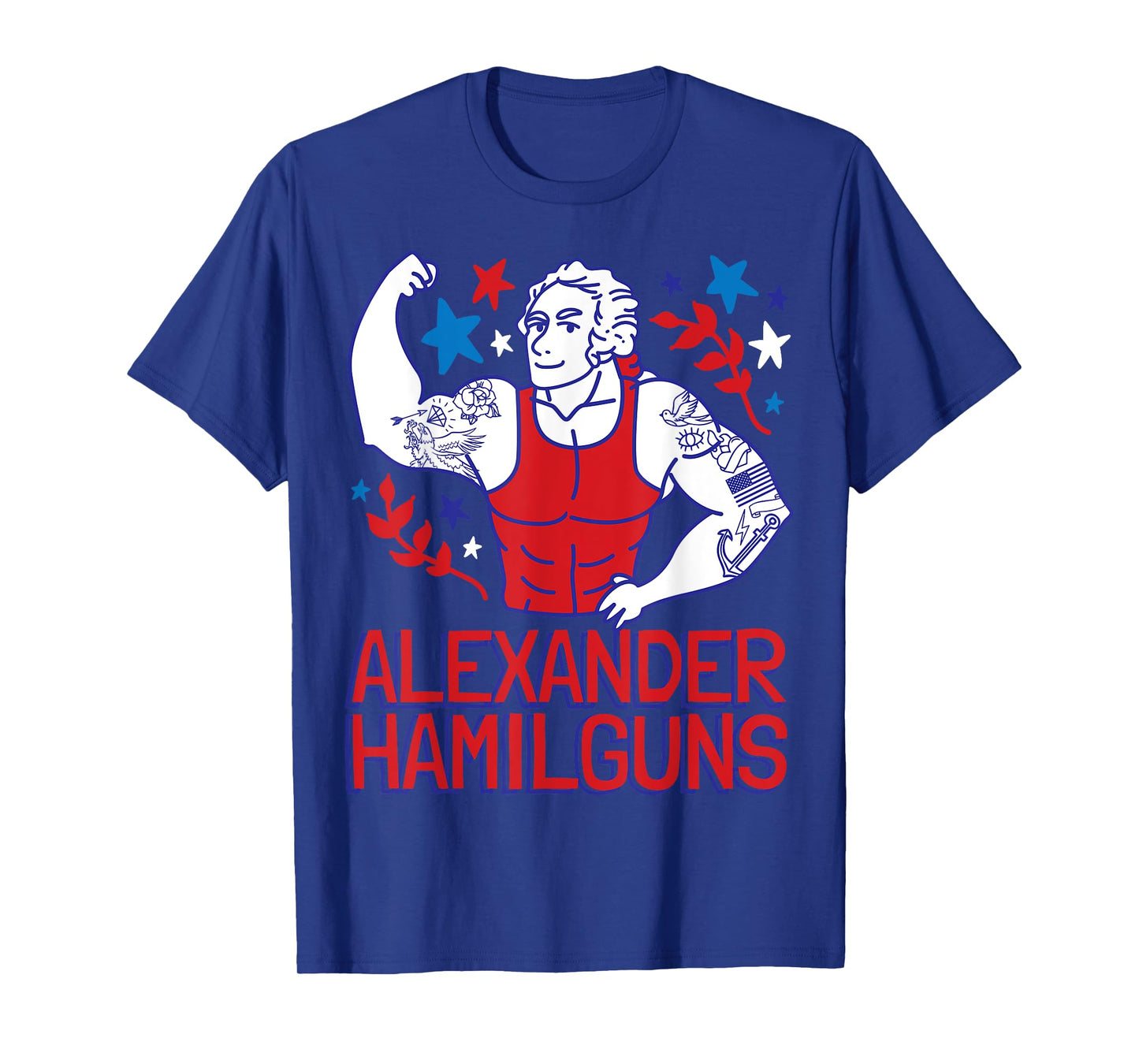 Alexander Hamilguns Hamilton 4th Of July Gym Instructor Gift T-Shirt