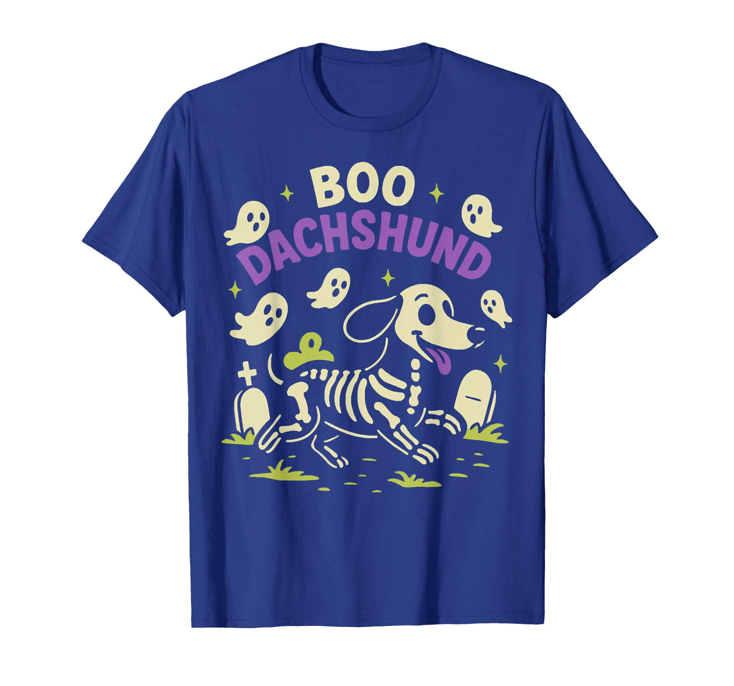 Halloween Spooky Dog, Dachshund Skeleton, Ghost Sausage Dog T-Shirt
