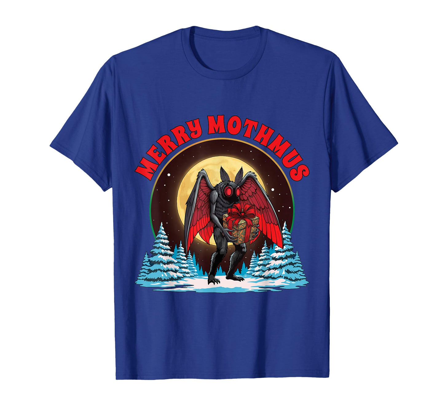 Merry Mothmas Cryptid Holiday Christmas Ugly Christmas T-Shirt