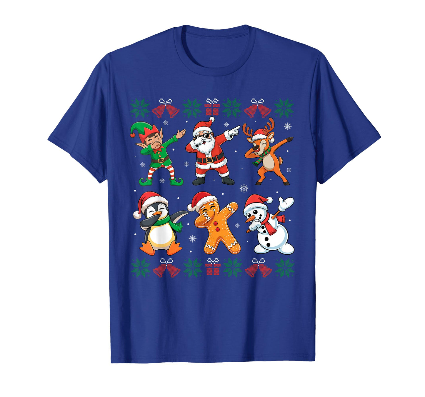 Dabbing Santa Elf Friends Ugly Christmas Boys Girls Xmas Dab T-Shirt