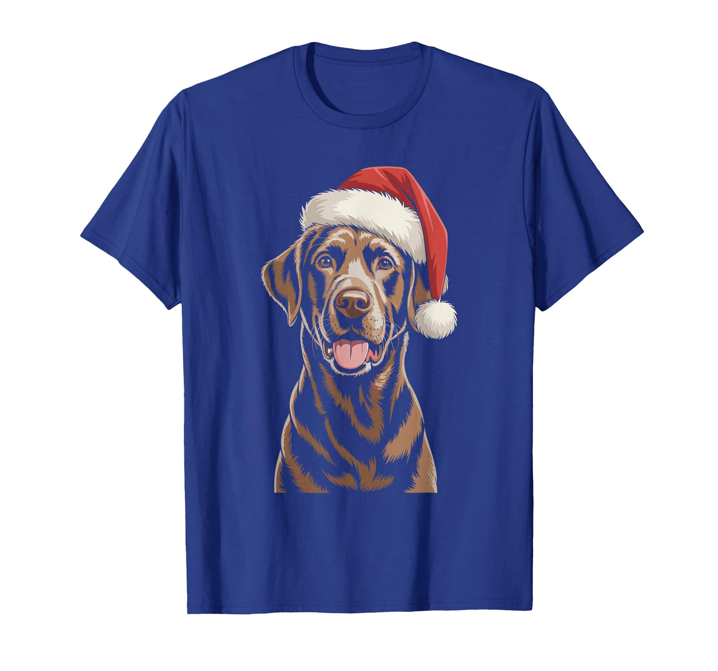 Chocolate Lab Dog Santa Hat Christmas Pajama Labrador T-Shirt