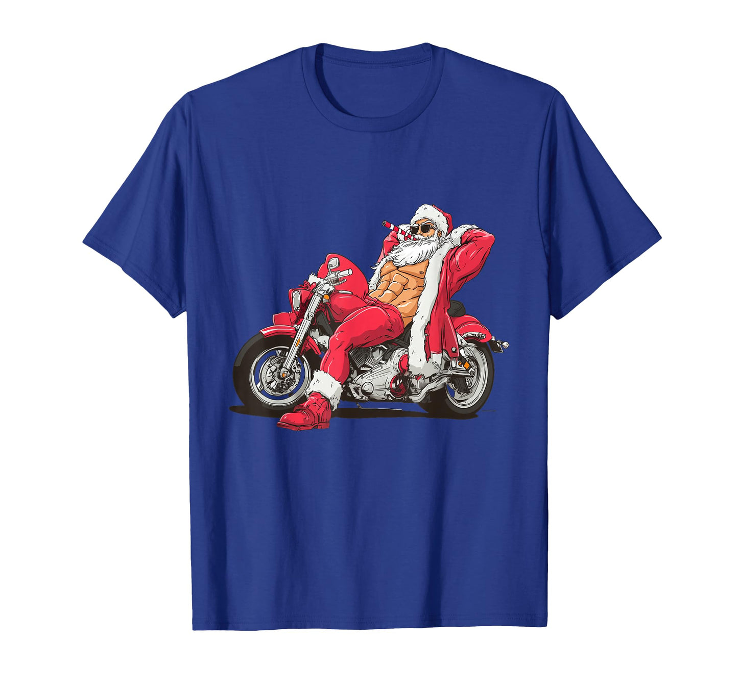 Awesome Motorcycle in Xmas Style for Naughty Santa Lovers T-Shirt