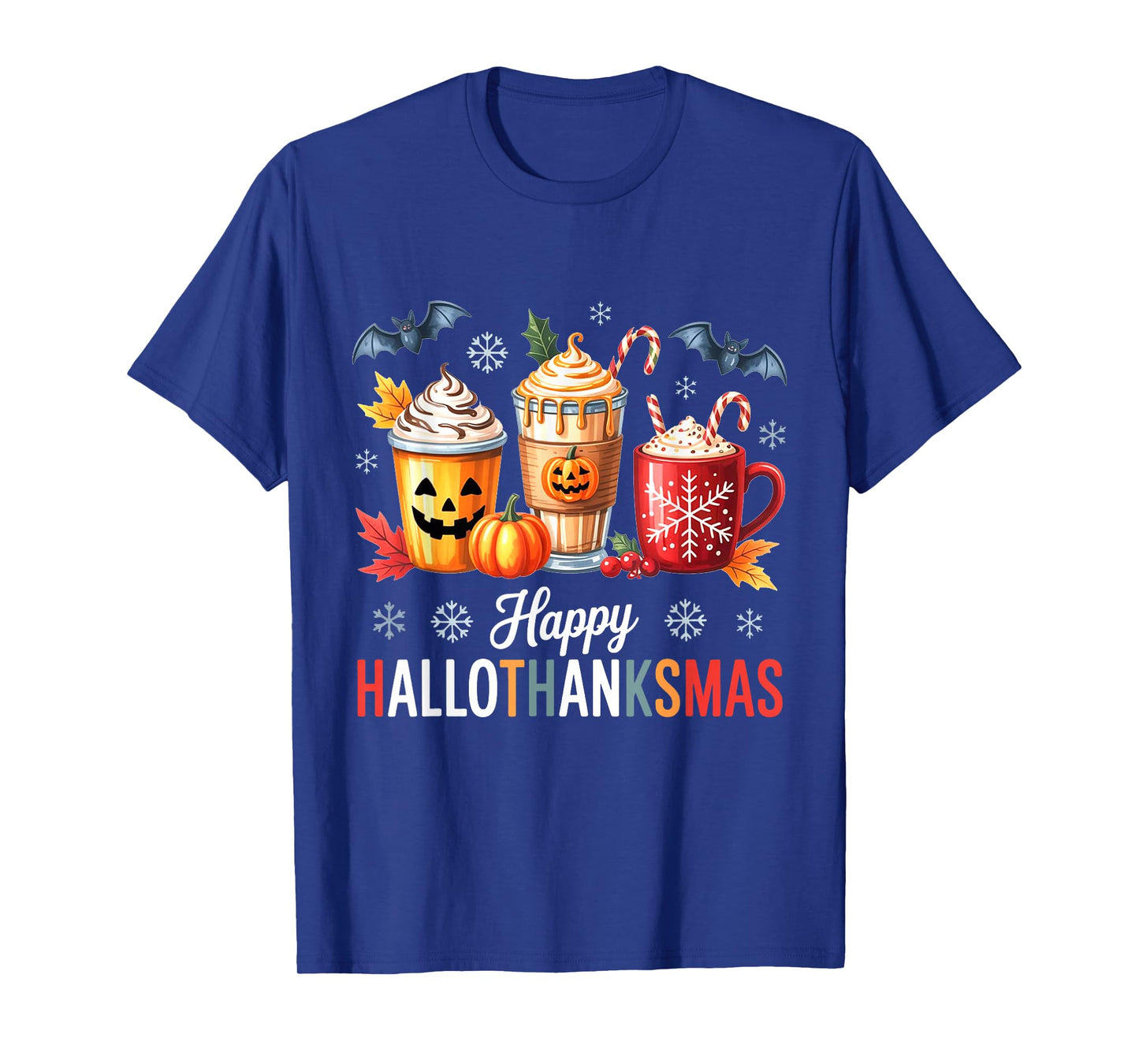Gnome Happy Hallothanksmas Halloween Thanksgiving Xmas T-Shirt
