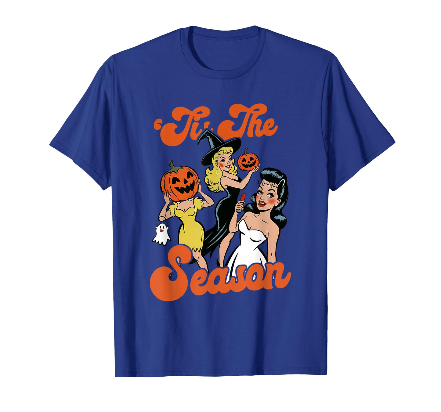 Retro Halloween Pin-Up Witches T-Shirt