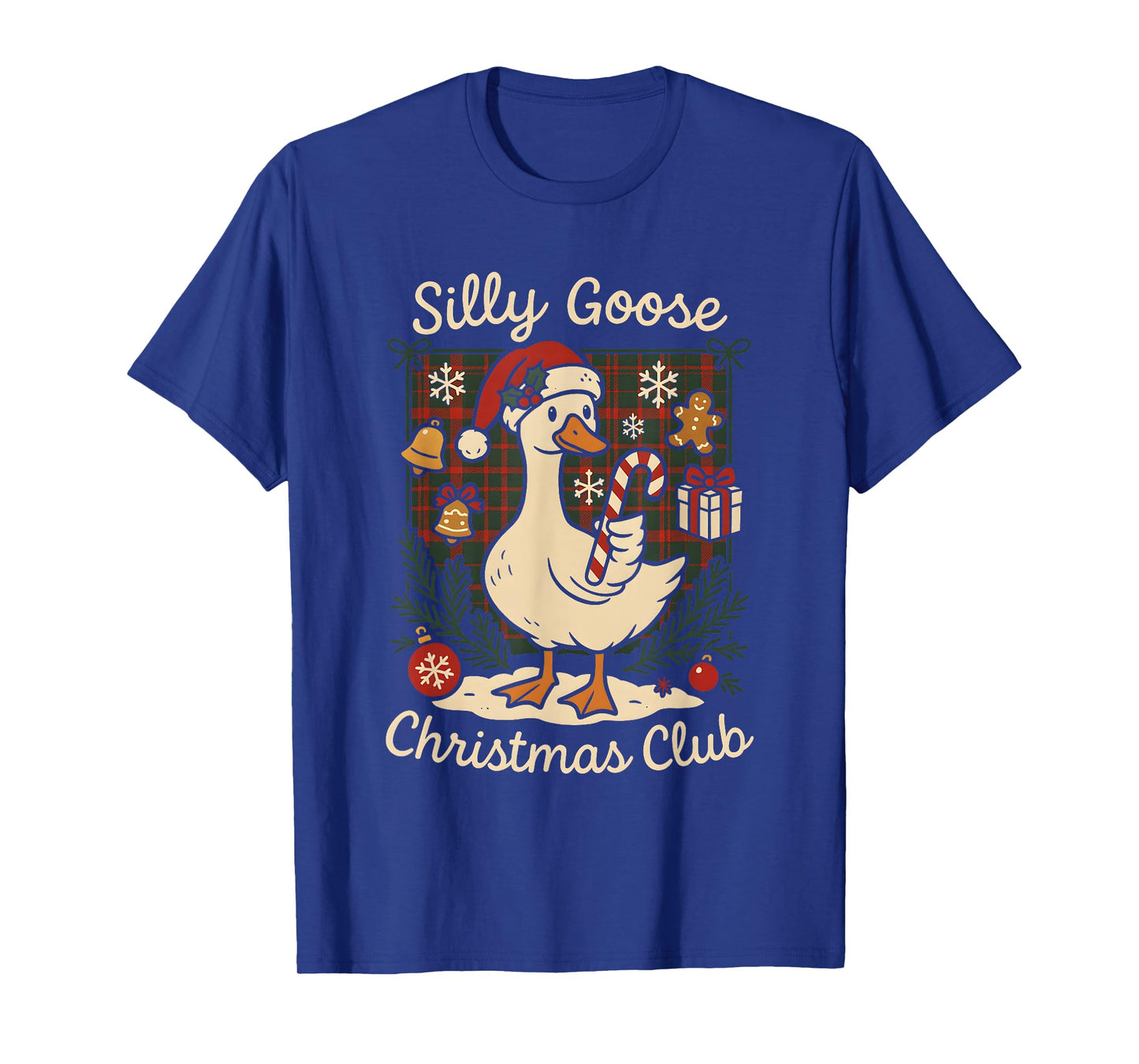 Goose Silly Christmas Club Festive Holiday Artwork T-Shirt