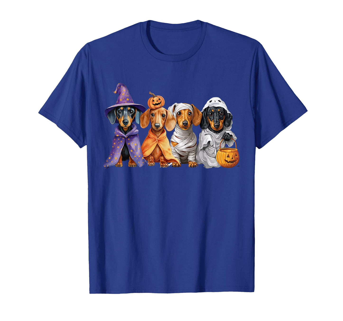 Weiner Dog Witch Happy Halloweenie T-Shirt