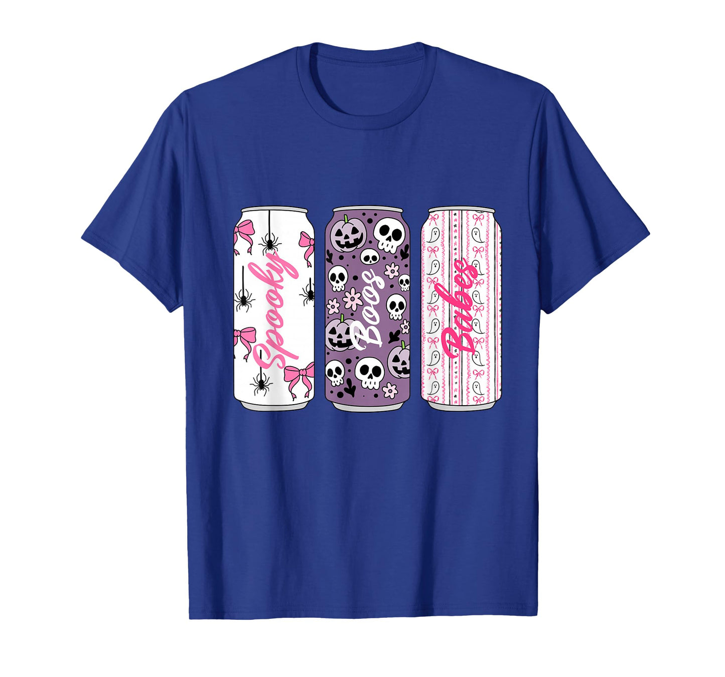 Spooky Boos Babes Pastel Halloween Cute Cans Art T-Shirt