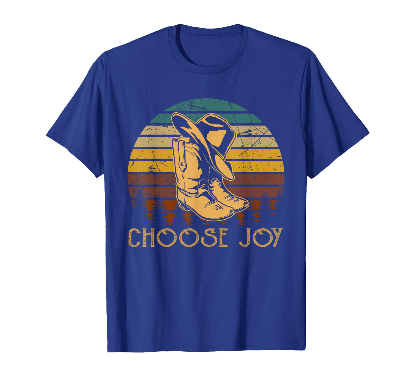 Chooses Joy Boot with Hat Cowboy T-Shirt