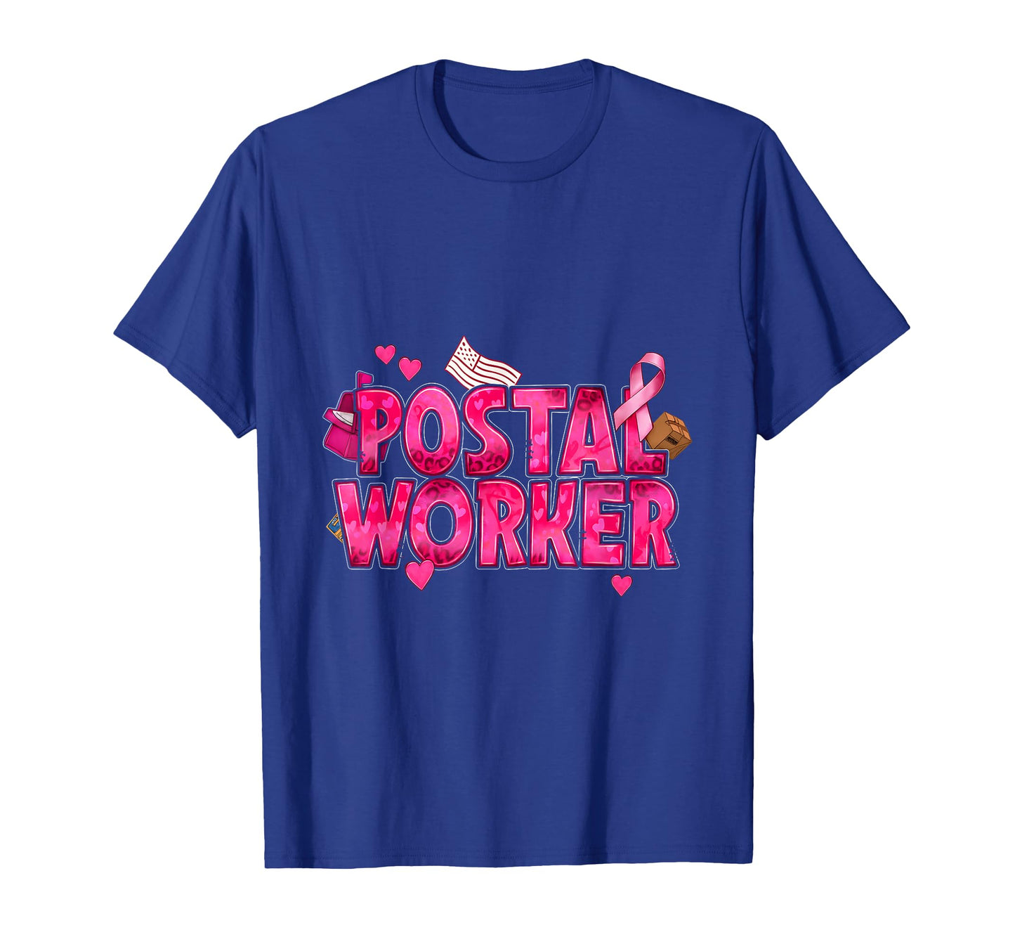 Halloween Mailbox Pumpkin Bat Spooky Postal Worker T-Shirt