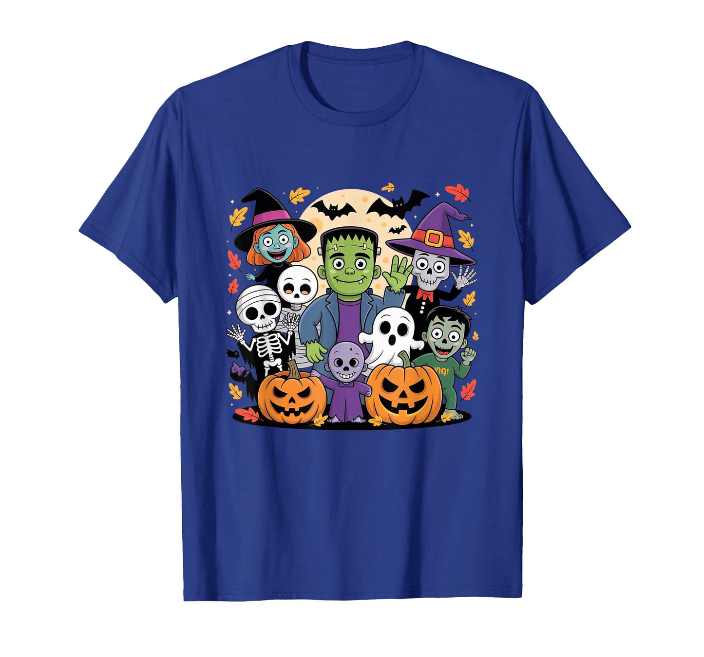 Cute Halloween Monster Party Pumpkin Ghost Skeleton Witch T-Shirt