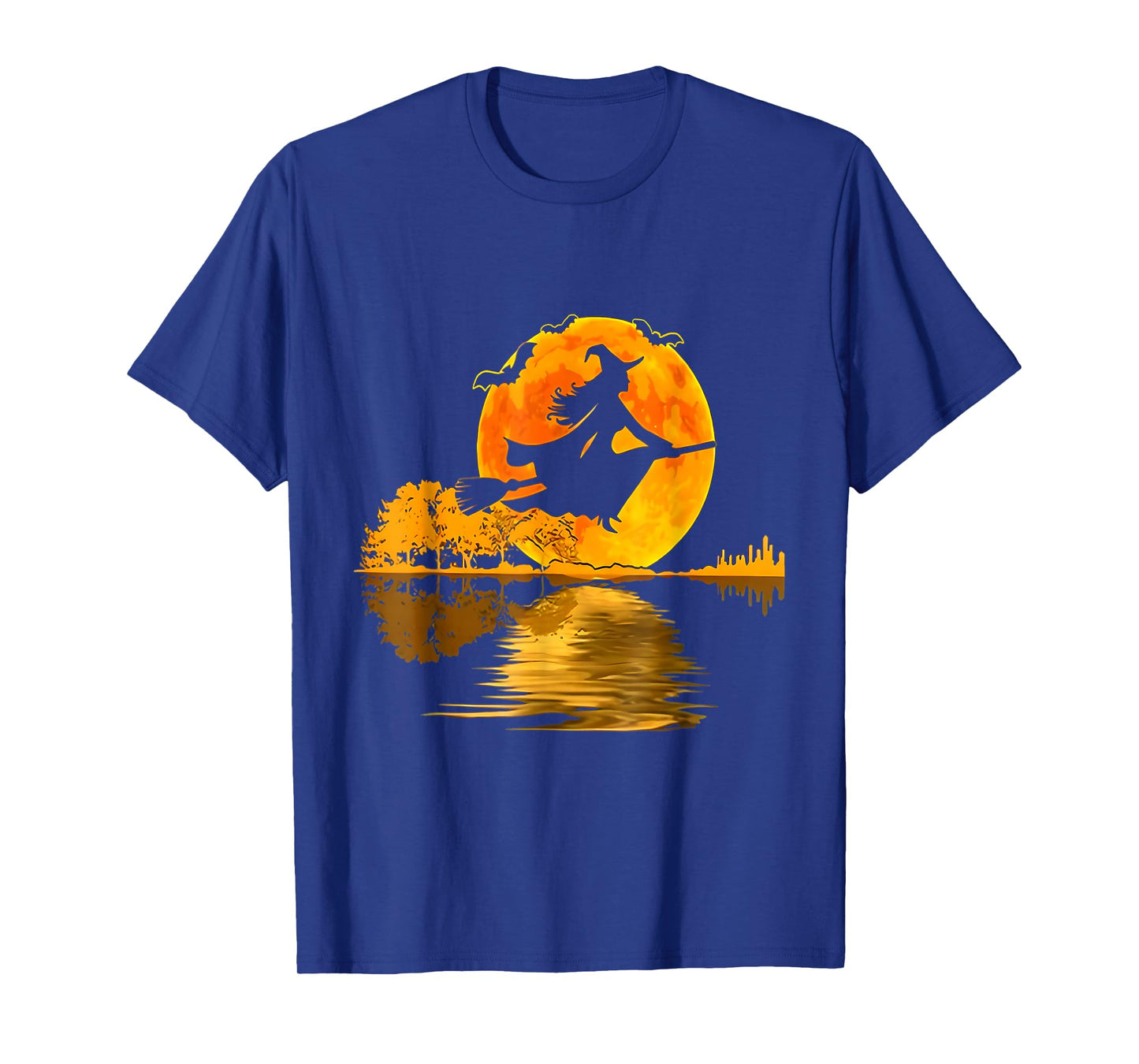 One Witch Riding Broom Halloween T-Shirt