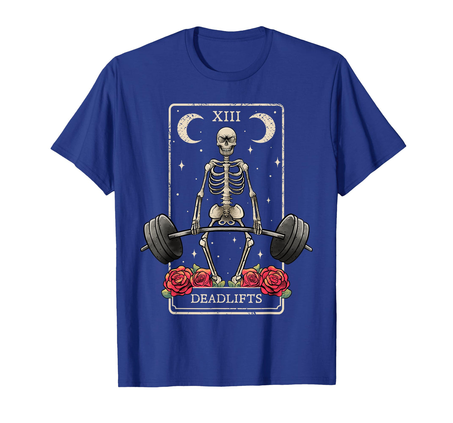 Deadlifts Tarot Card Occult Workout Esoteric Gothic Goth Gym T-Shirt