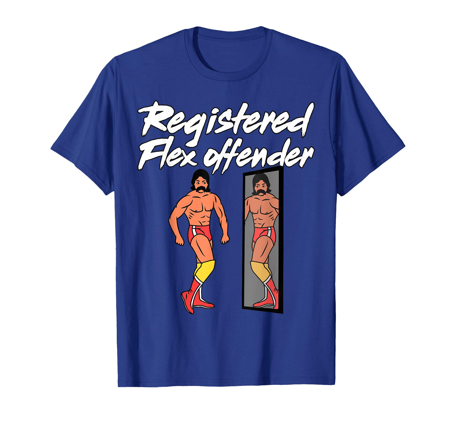 Registered Flex Offender Ironic Bodybuilder Meme Sigma T-Shirt
