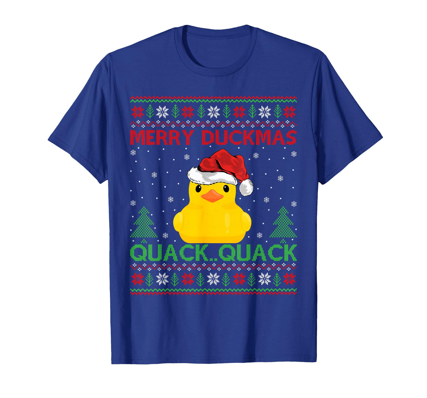 Merry Duckmas Ugly Xmas Sweater Rubber Duck Christmas T-Shirt