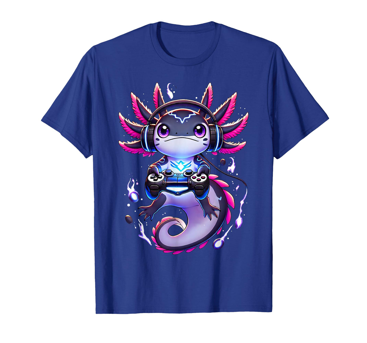 Funny Gamer Axolotl Video Games Retro Boys Girls Kids T-Shirt