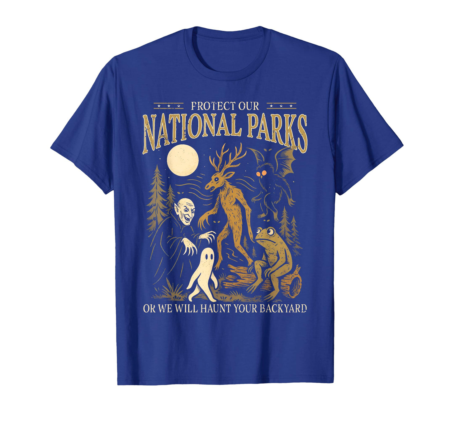 Mothman Wendigo Nightcrawler Protect Our National Park T-Shirt