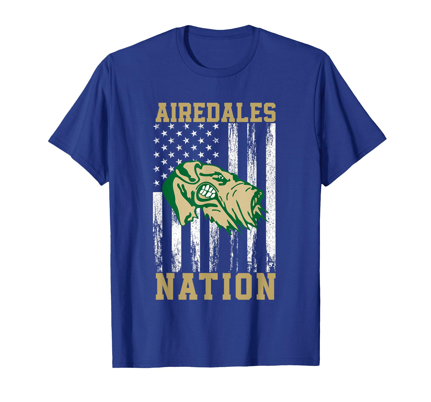 Alma Airedales Logo Nation HS T-Shirt