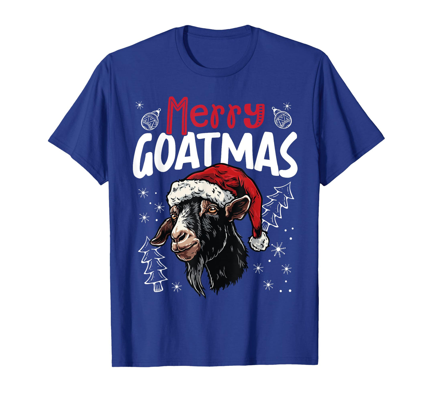 Merry Goatmas Funny Christmas Goat T-Shirt