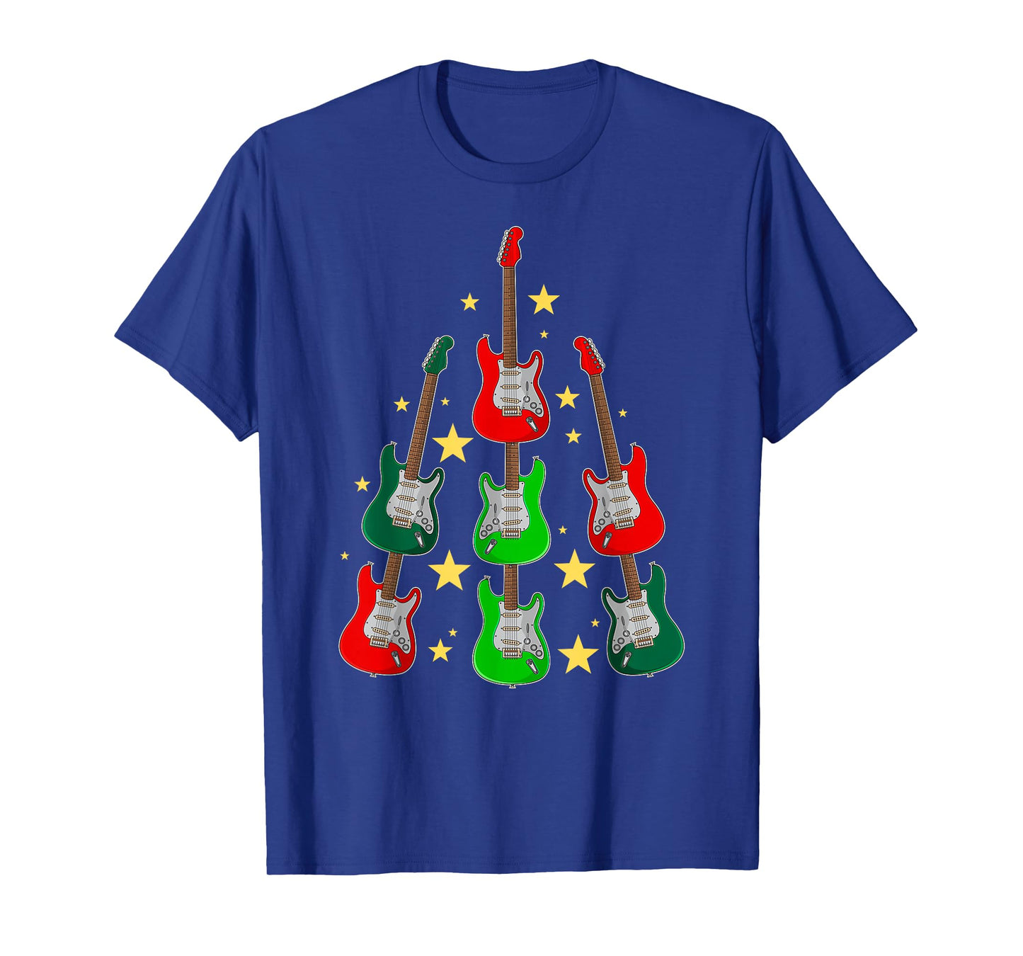 Guitar Christmas Tree Musical Guitar Lovers Guitarist Xmas T-Shirt